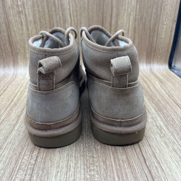 UGG MENS NEUMEL MOC CHUKKA BOOT SIZE US 12 CHESTNUT BROWN SUEDE/WOOL LINED - Picture 4 of 9